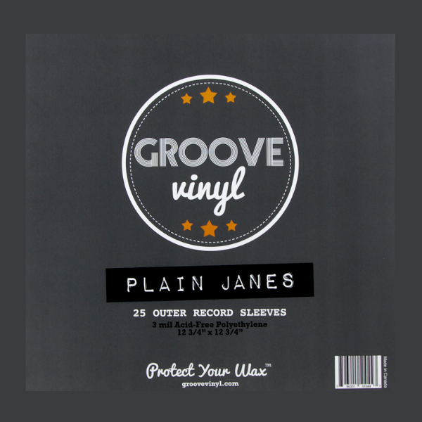 Groove Vinyl - 12.75 x 12.75 inch Outer Record Sleeves 25