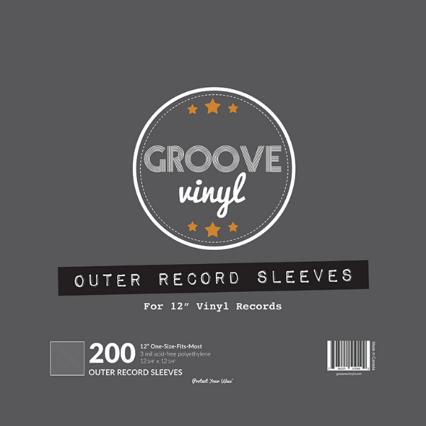 Groove Vinyl - 12.75 x 12.75 Inch Outer Record Sleeves
