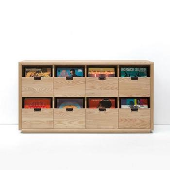 Symbol Audio Dovetail Vinyl Storage Cabinet-Storage-Symbol-4x2-Glacier White-vinylmnky