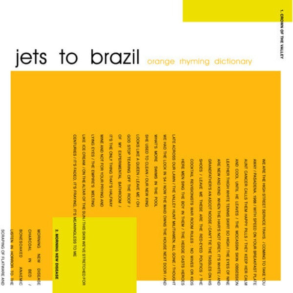 Jets To Brazil // Orange Rhyming Dictionary