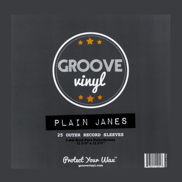 Groove Vinyl - 12.75 x 12.75 Inch Outer Record Sleeves