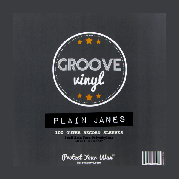 Groove Vinyl - 12.75 x 12.75 Inch Outer Record Sleeves