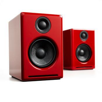 Audioengine A2+ Powered Speakers-Speakers-Audioengine-Red-vinylmnky