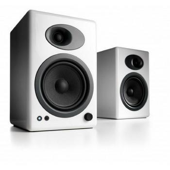 Audioengine A5+ Premium Bookshelf Speakers-Speakers-Audioengine-White-Powered-vinylmnky