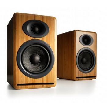 Audioengine P4 Premium Passive Bookshelf Speakers-Speakers-Audioengine-Bamboo-vinylmnky
