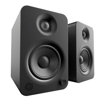 Kanto YU4 Powered Speakers with Bluetooth™-Speakers-Kanto-Matte Black-None-vinylmnky